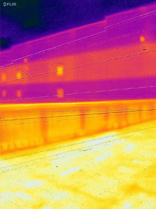 Termografia de fachada por drone